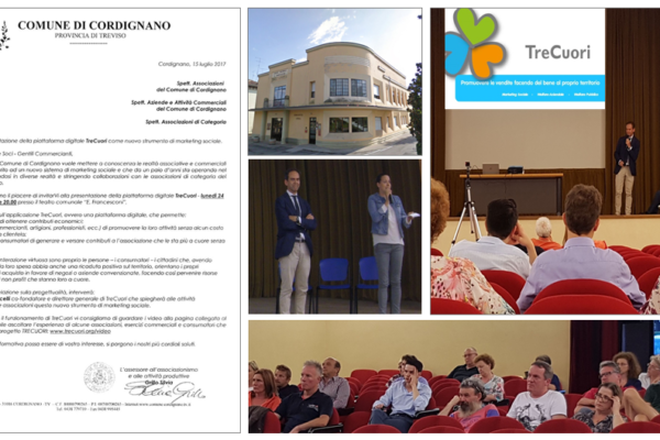 IL COMUNE DI CORDIGNANO PRESENTA TRECUORI