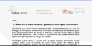 Comunicato Stampa Valoriamo