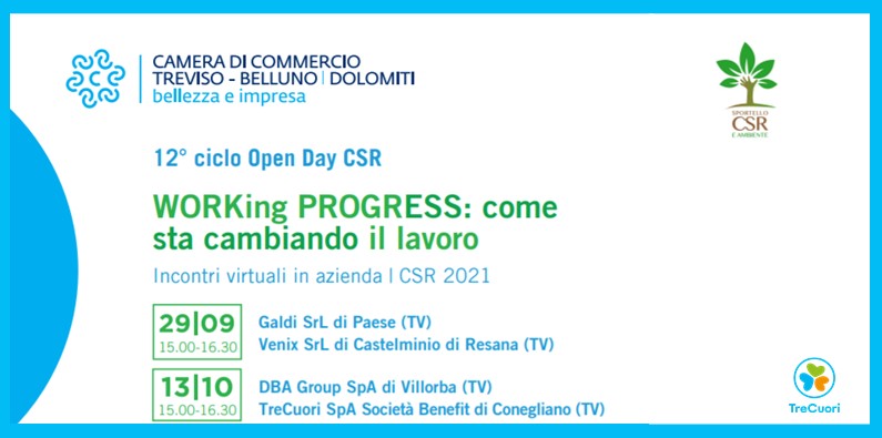 TreCuori invitata al “12° Open Day CSR” della Camera di Commercio Treviso-Belluno