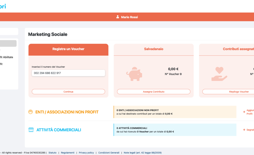Registra un Voucher