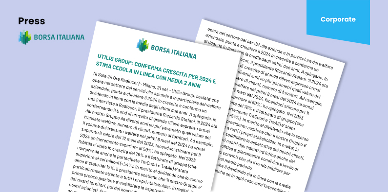 Utilis Group: conferma crescita per 2024