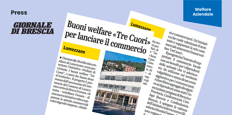Buoni welfare «TreCuori» per lanciare il commercio - Giornale di Brescia
